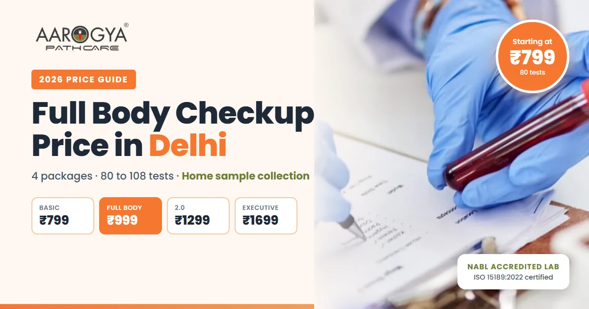 Full Body Checkup Price in Delhi (2026): Packages, Tests Included & How to Choose